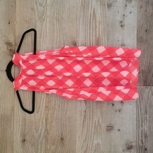 J. Crew Factory Mockneck Tank with Bow Back Red and Pink Size 0 New with Tags